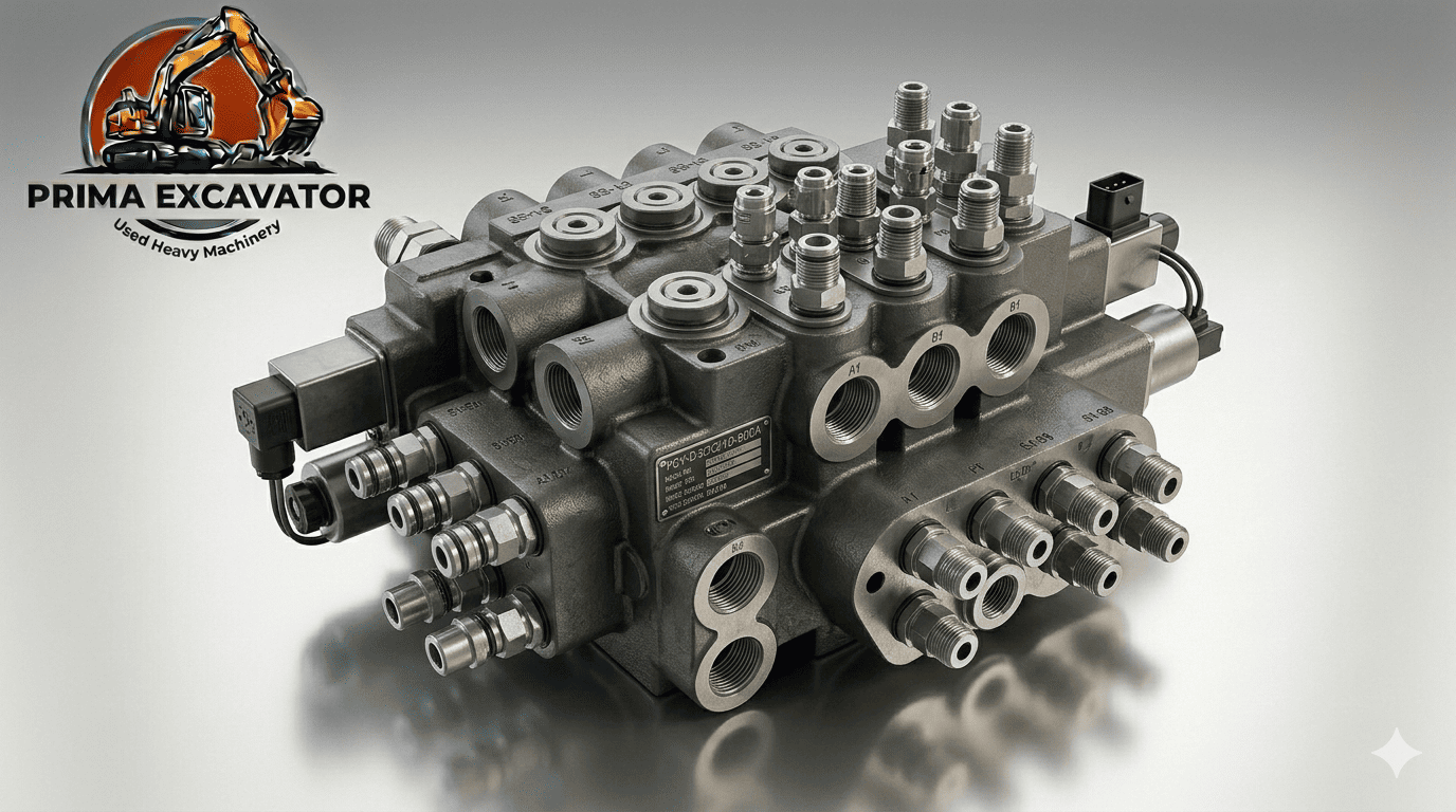 Excavator main control valve assembly