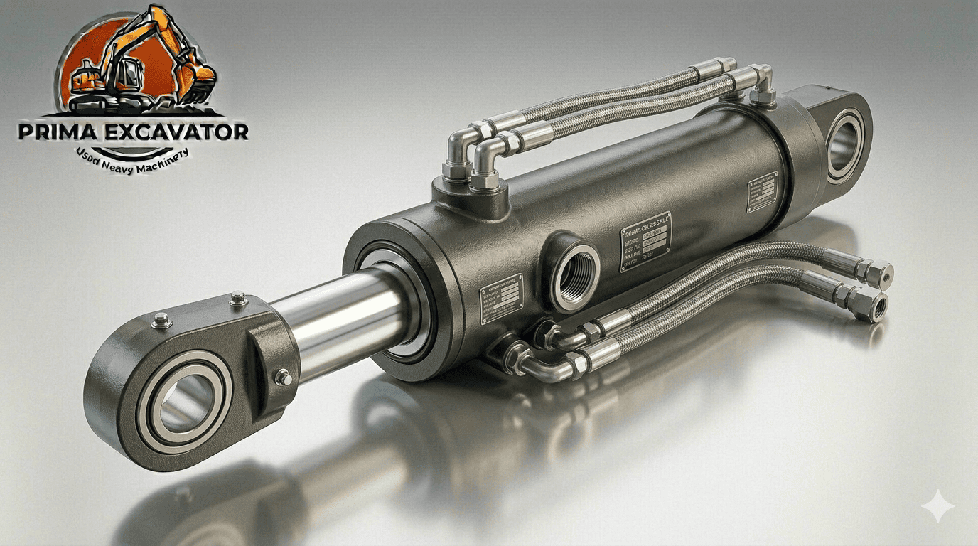 Excavator boom hydraulic cylinder