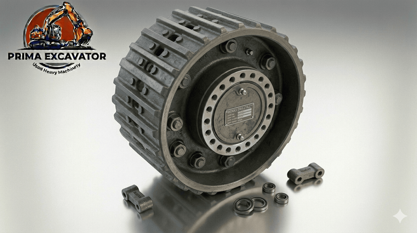 Excavator track roller bottom roller