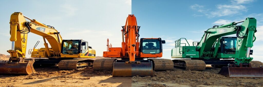Caterpillar vs Komatsu vs SANY Excavators: Comprehensive Brand Comparison