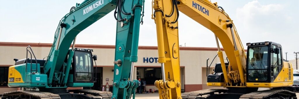 Komatsu PC210 vs Hitachi ZX210: Used Excavator Comparison 2026
