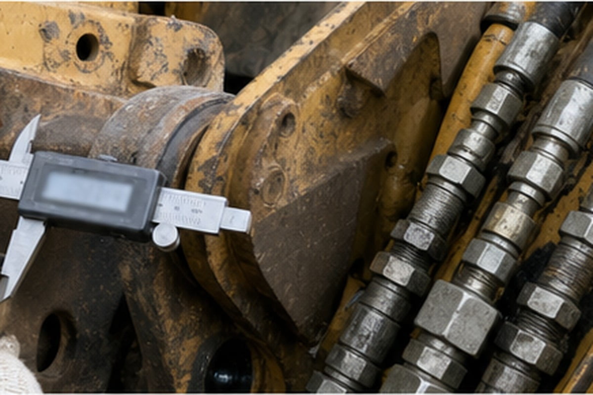 CAT 315 used excavator bucket coupler and attachment fitment check