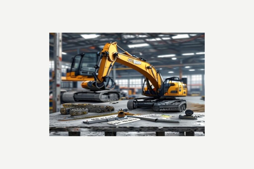 CAT excavator parts quote file with part number serial and condition evidence