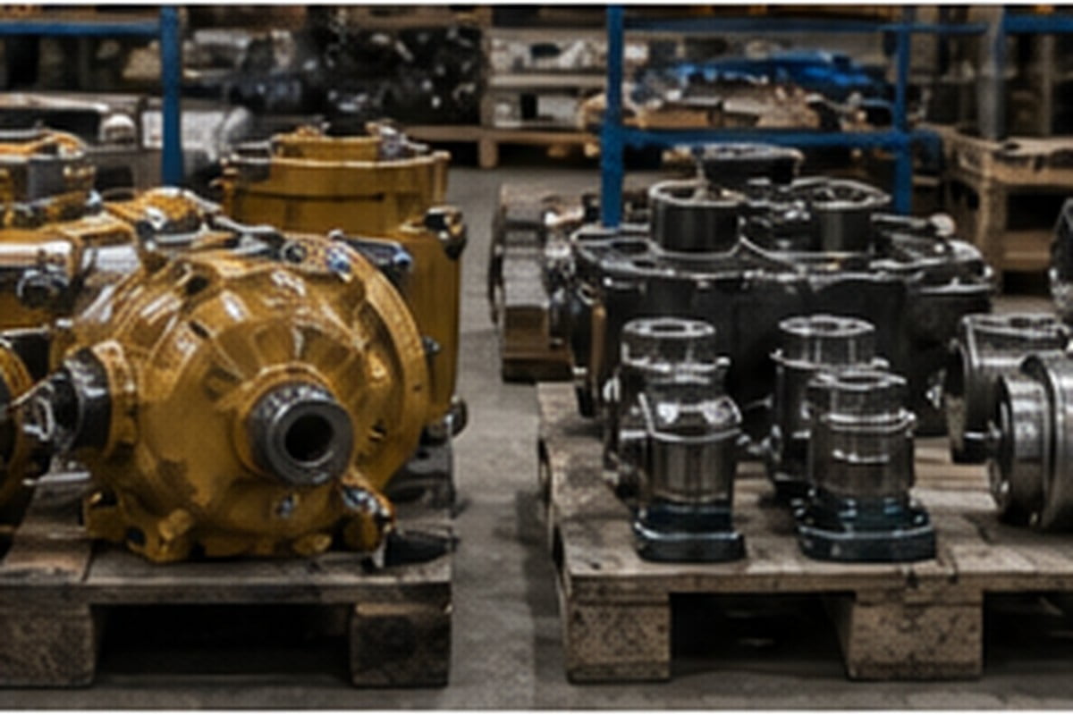 OEM aftermarket used and rebuilt excavator parts evidence comparison