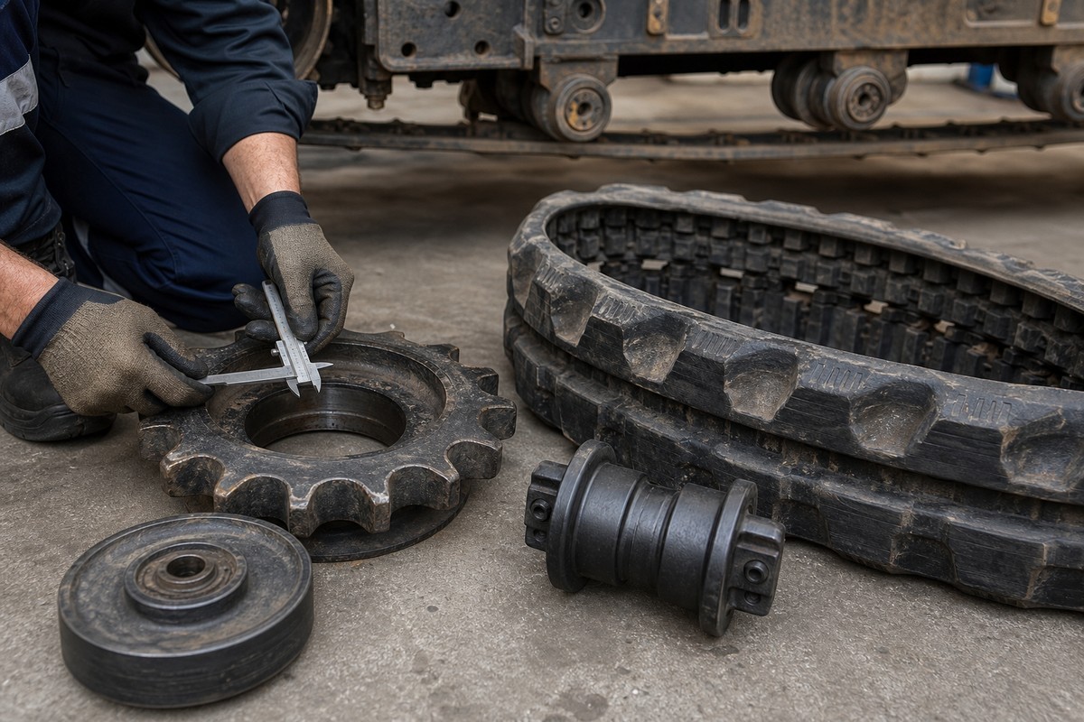 tren de rodaje cadena sprocket roller idler chequeo para Colombia