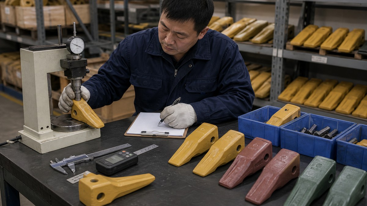 excavator bucket teeth supplier quality evidence