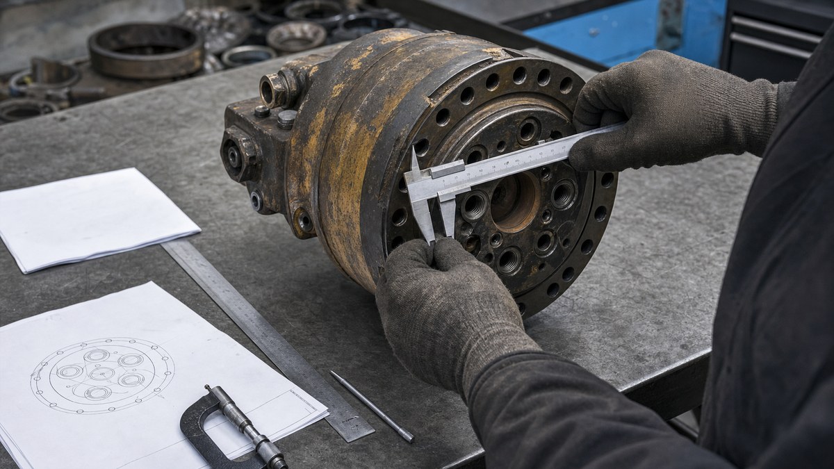 Excavator parts fitment confirmation before quote