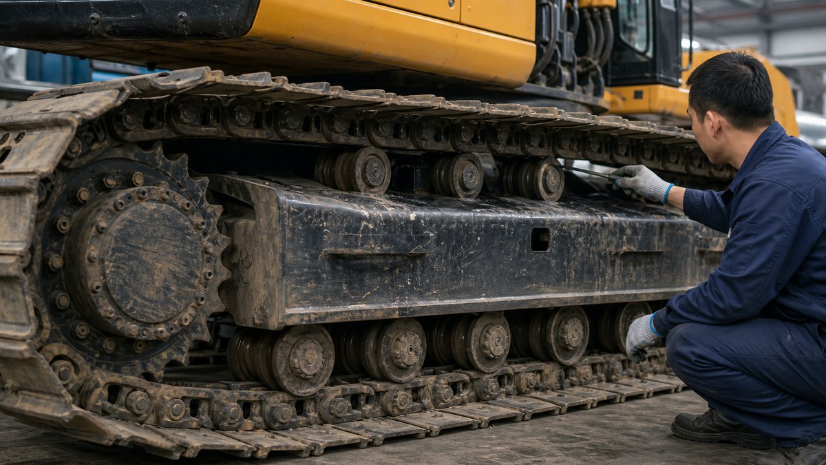 excavator undercarriage system compatibility check