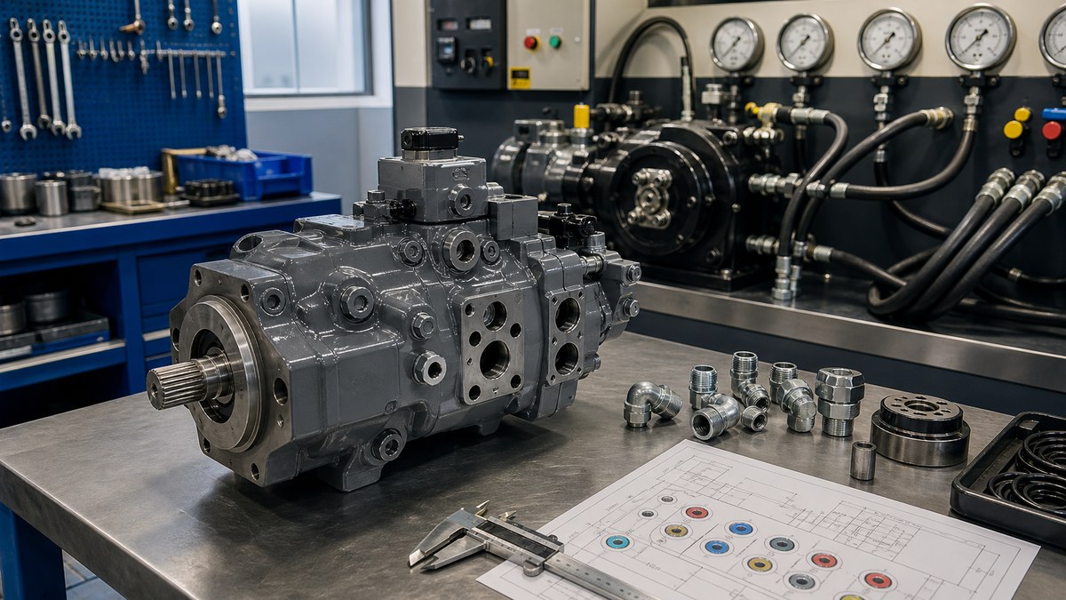 Hitachi excavator hydraulic pump buyer guide test bench