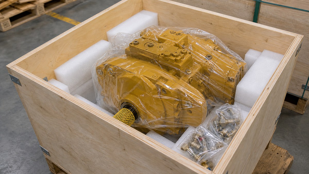 Hydraulic pump export packing evidence