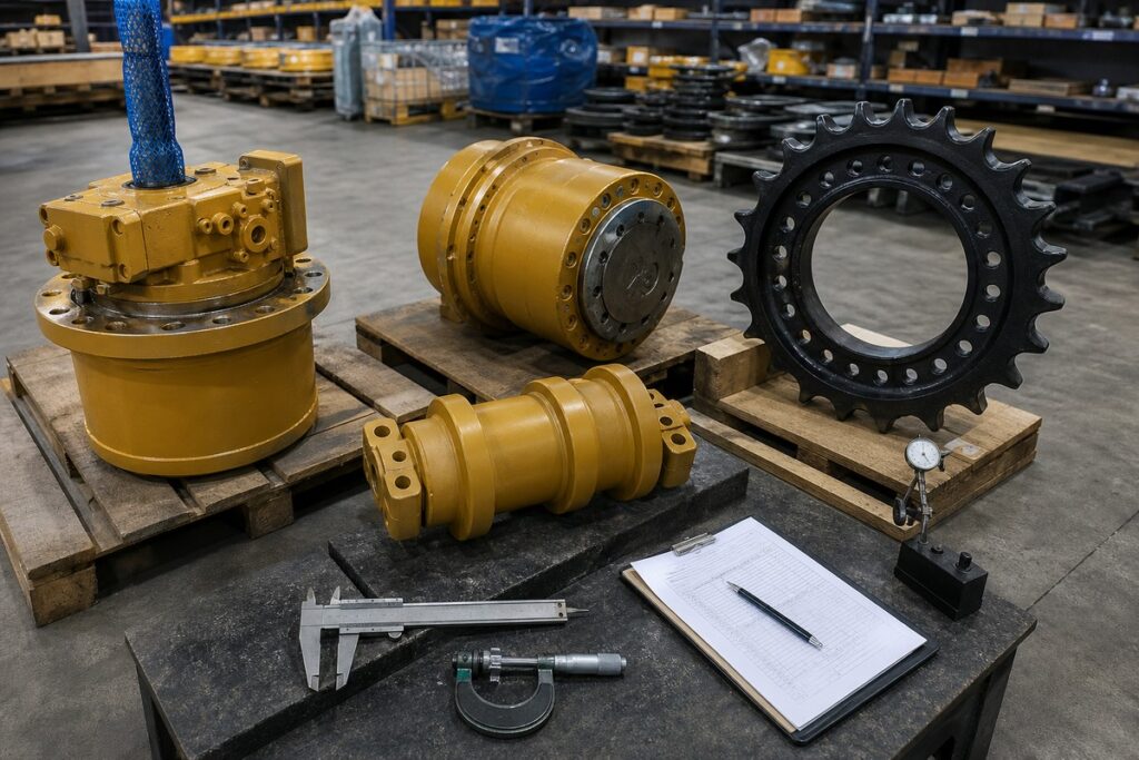 excavator spare parts sourcing evidence for Indonesian buyers