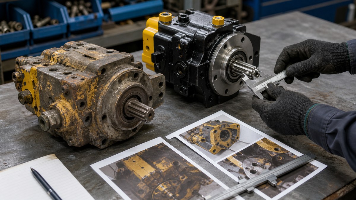 Komatsu excavator part number and serial range fitment confirmation