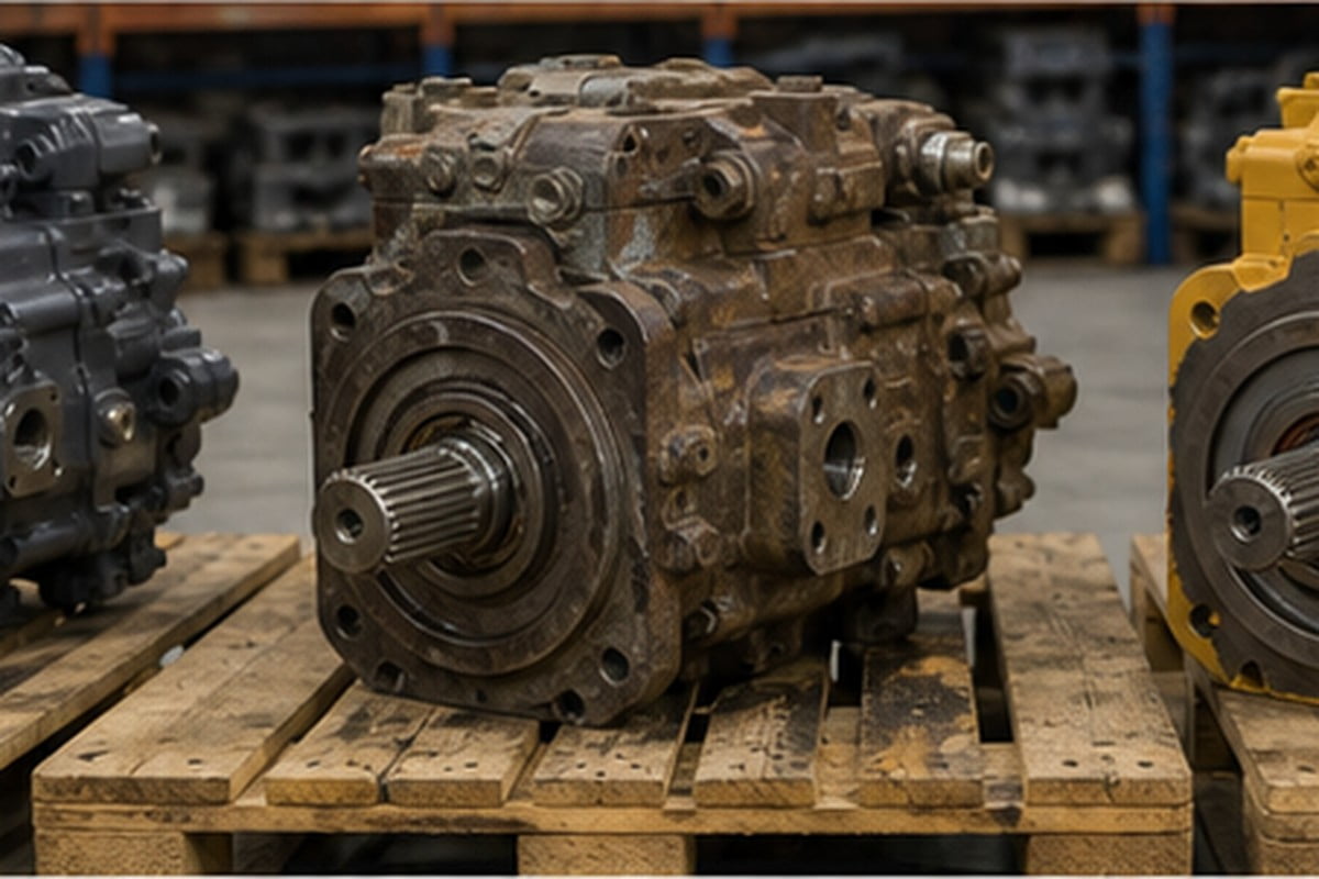 Pompa hidrolik excavator baru bekas dan rebuilt dibandingkan