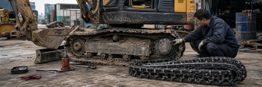 Wrong excavator track chain risk explainer