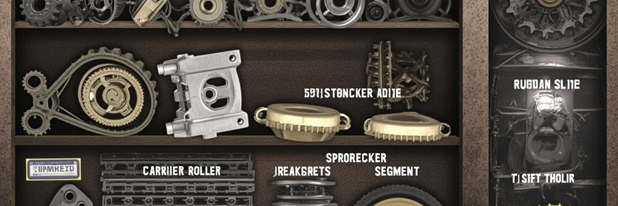 Track rollers carrier rollers idlers sprockets track chains and track shoes grouped by component type