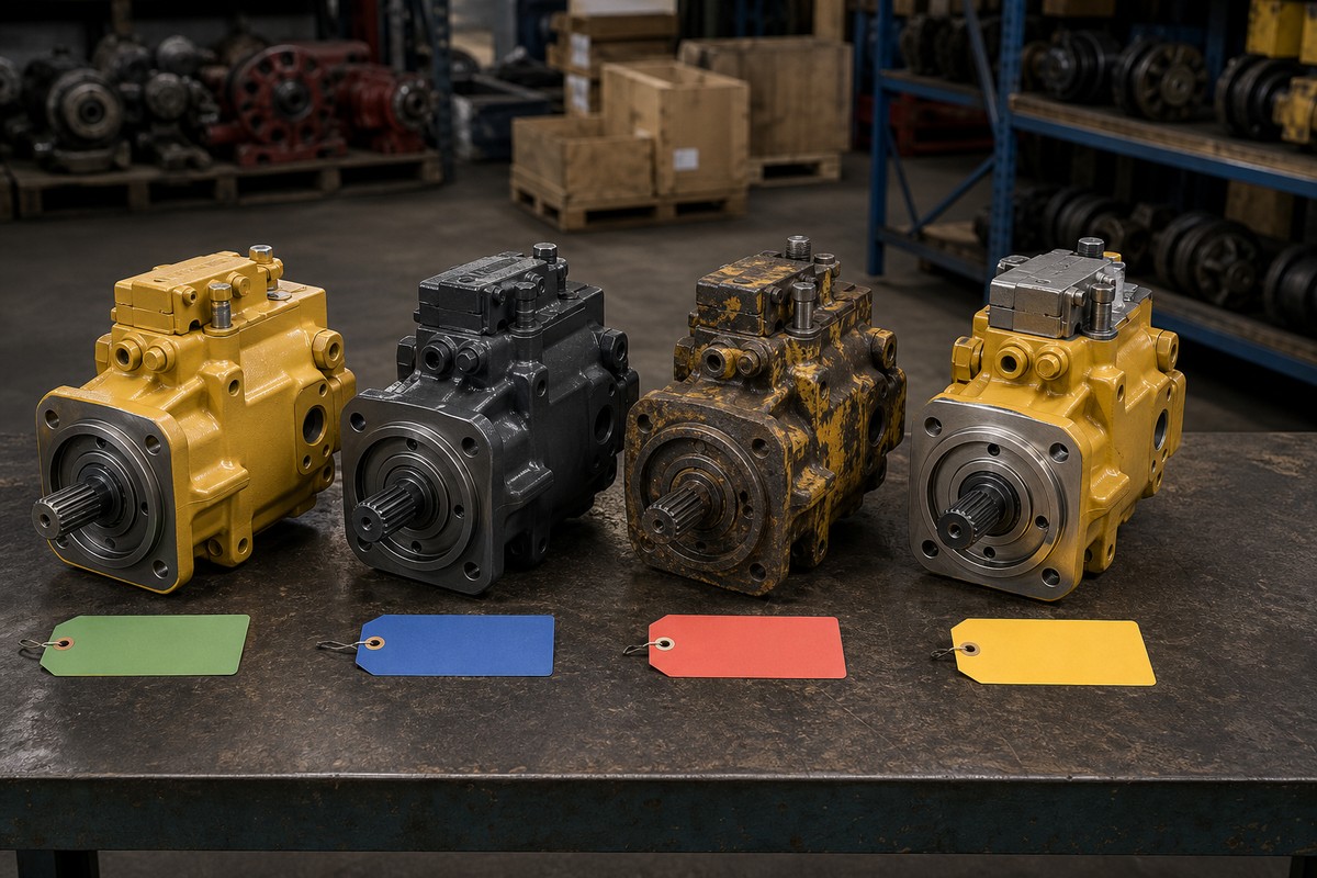 SANY excavator parts OEM aftermarket used rebuilt comparison