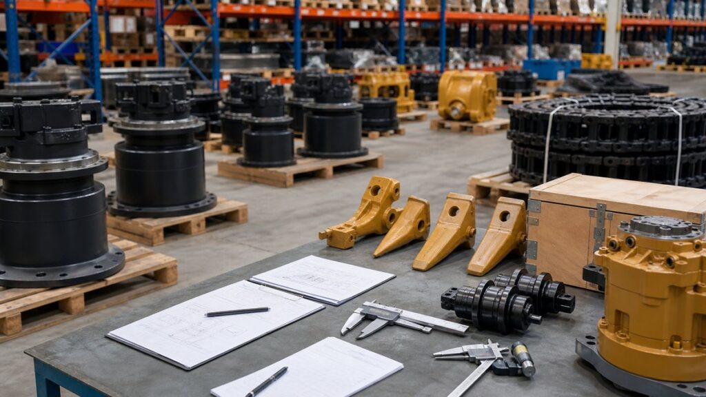 repuestos para excavadora inspection warehouse