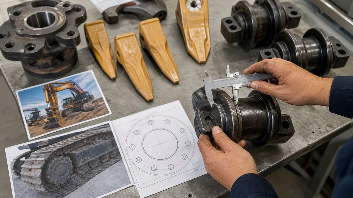 repuestos para excavadora fitment check with measurements