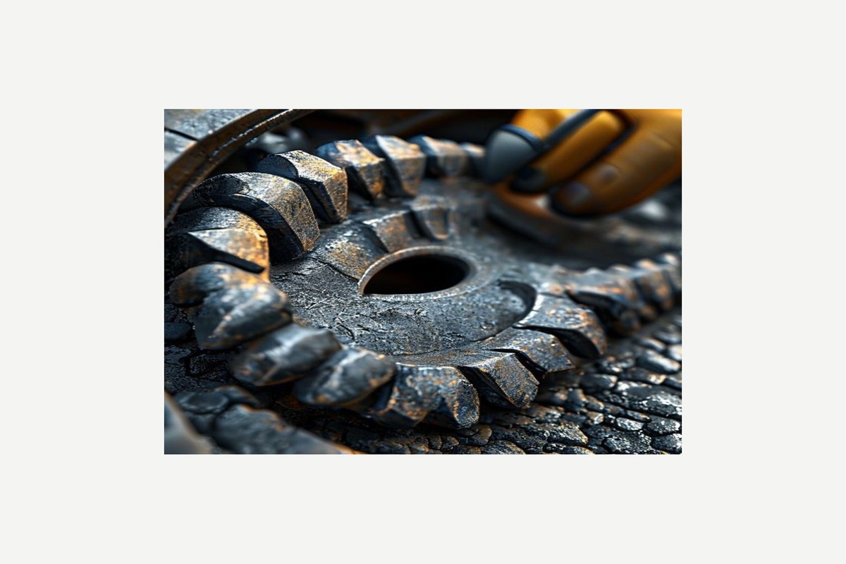 excavator sprocket tooth wear hook profile inspection