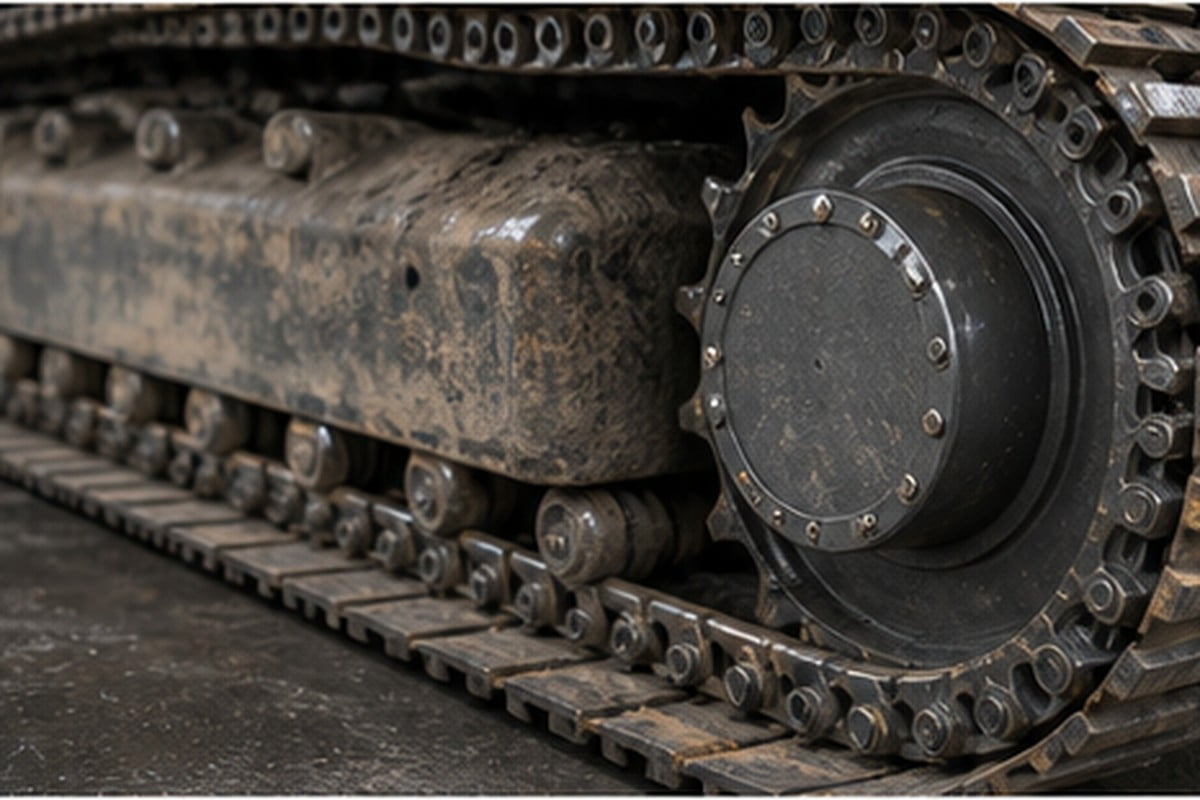 track chain pitch and excavator sprocket fitment check