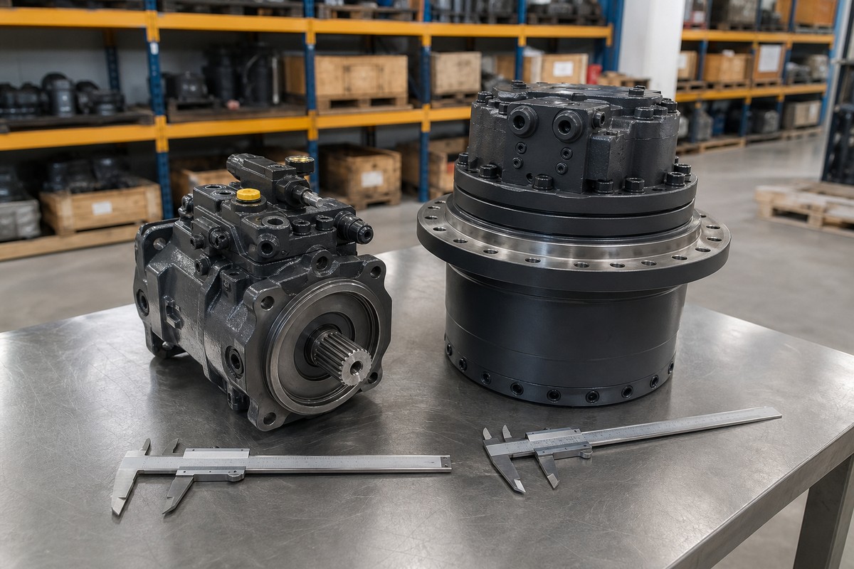 hydraulic pump and final drive fitment check for UAE buyers