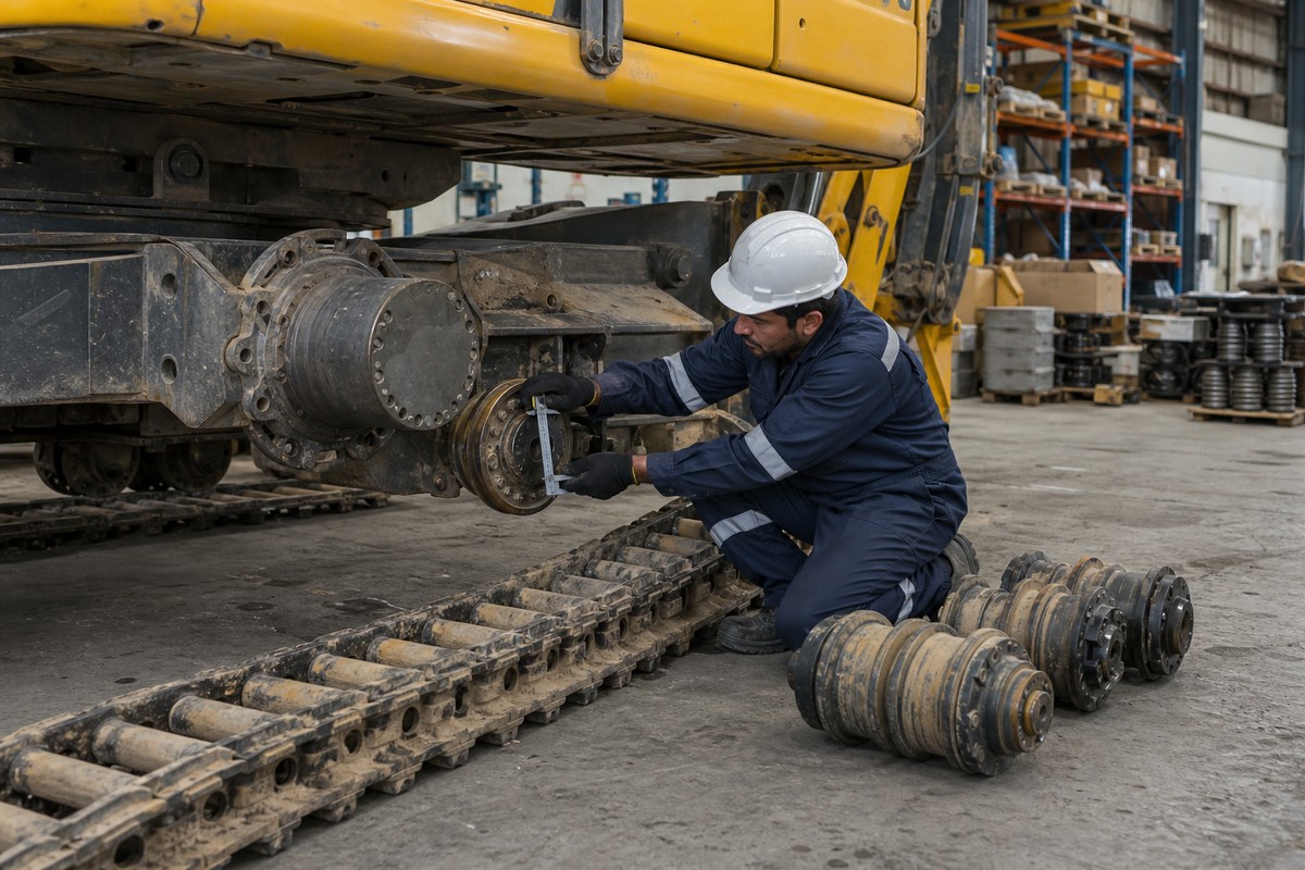 undercarriage parts check for hot dusty UAE jobsites