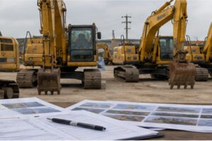 Used excavator marketplace listing compared with direct supplier inspection file