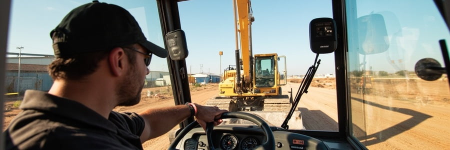 Used excavator hydraulic running test with boom arm and bucket movement