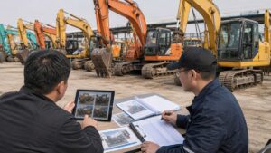 used excavator supplier China verification yard