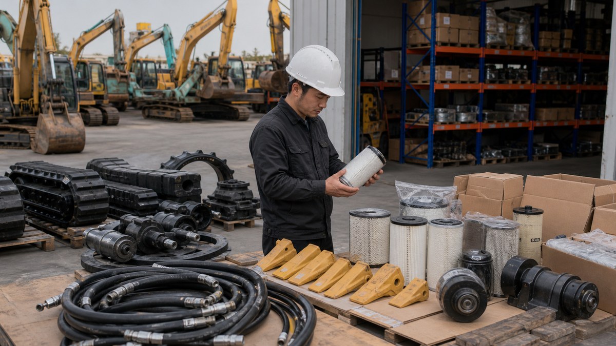 used excavator supplier parts support preparation