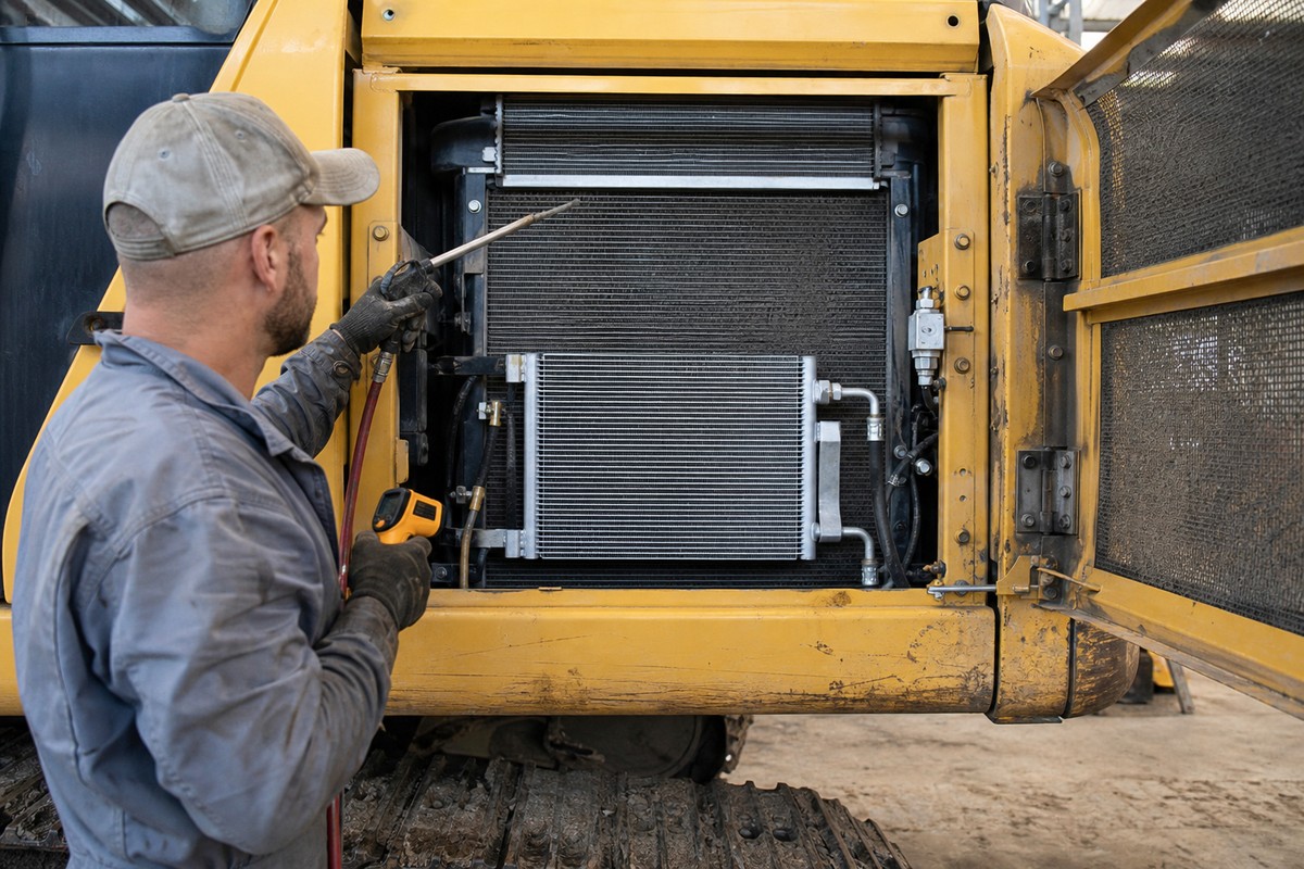 Installed cooling package airflow check