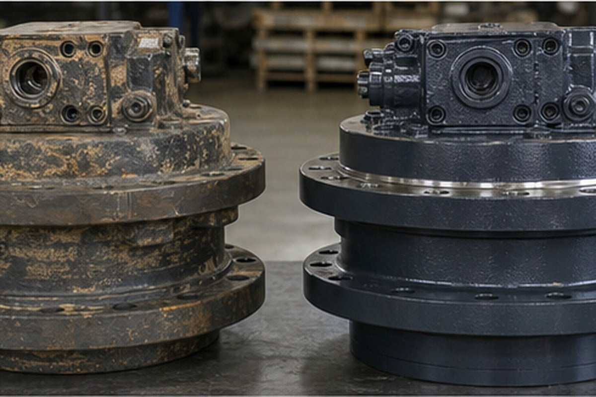 Ancienne piece excavatrice comparee avec remplacement pour Canada