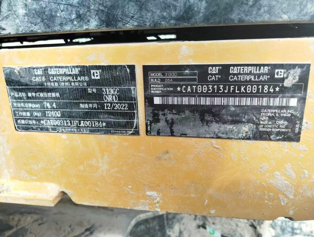 CAT 313 used excavator photo 8