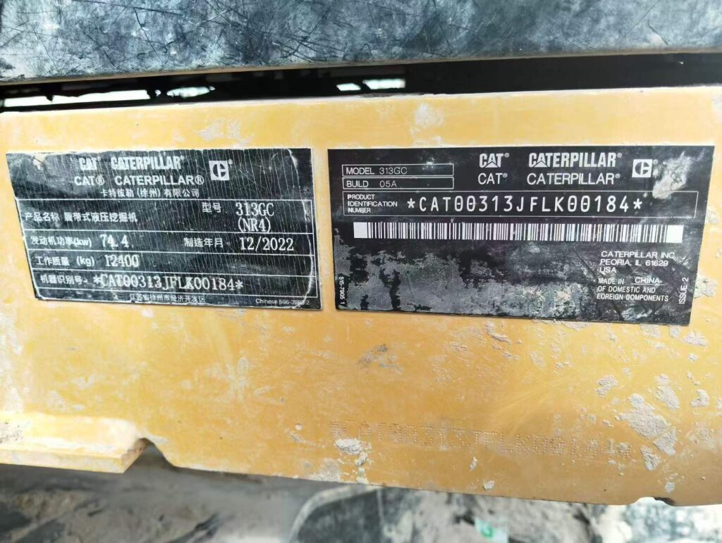 CAT 313 used excavator photo 9