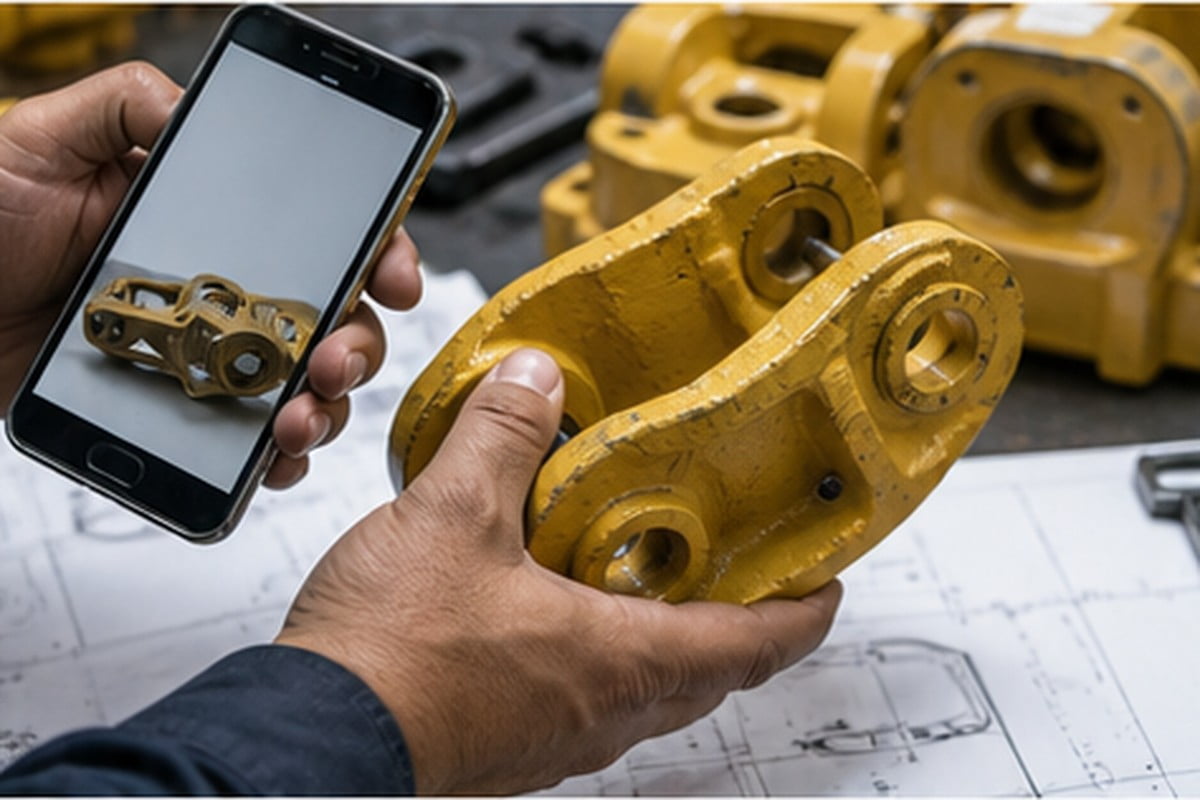 CAT compatible excavator parts checked against old part photos