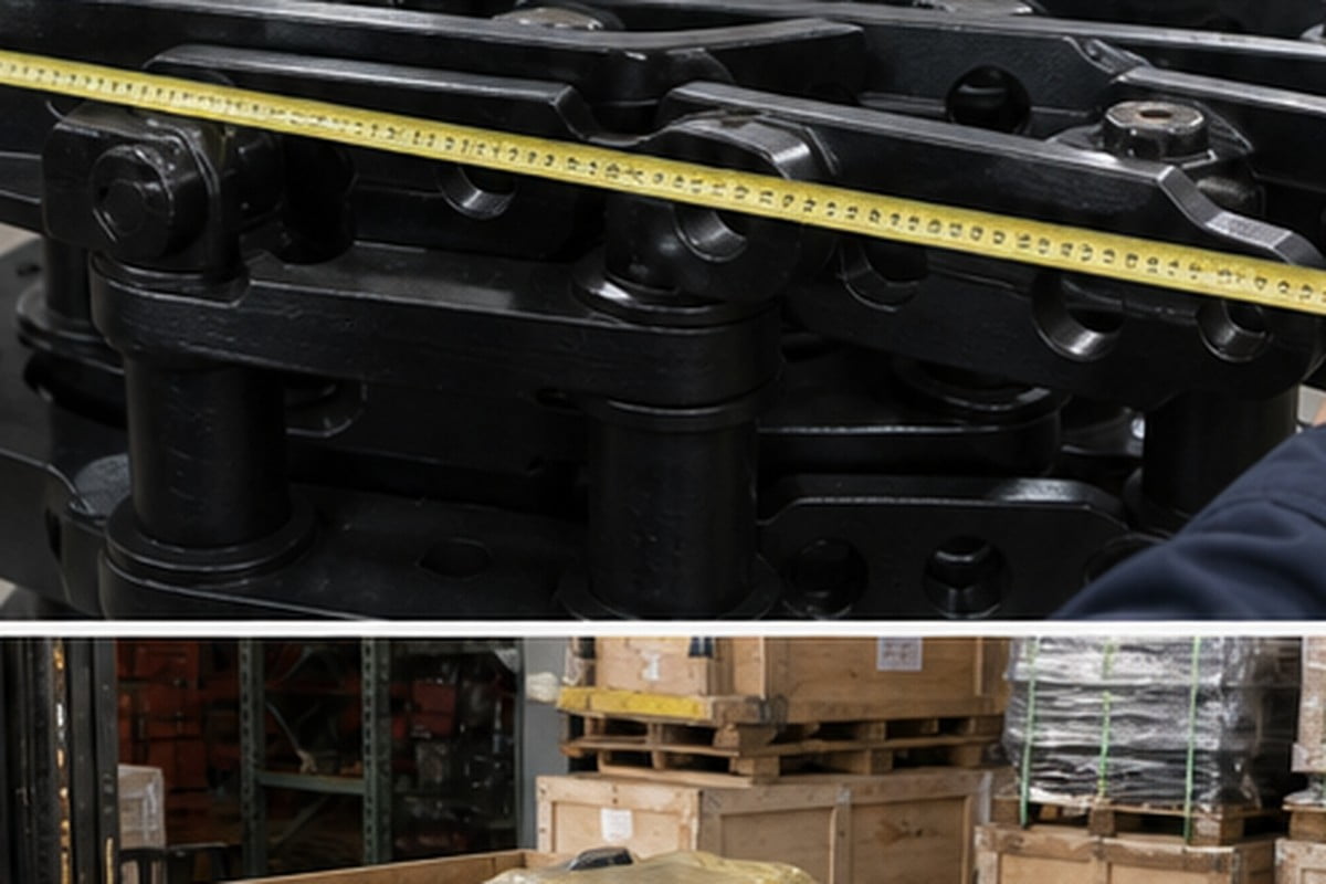 Control de calidad de repuestos maquinaria pesada antes de exportar
