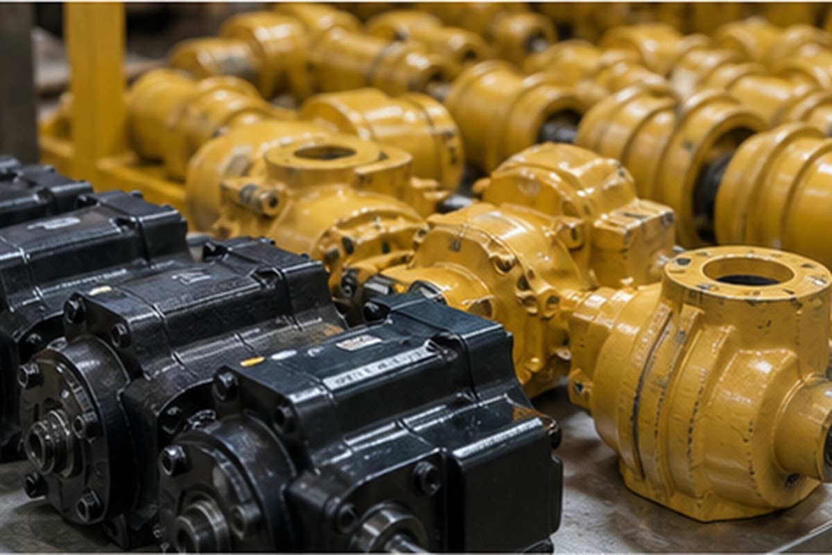Hydraulic and undercarriage parts inspection for heavy equipment