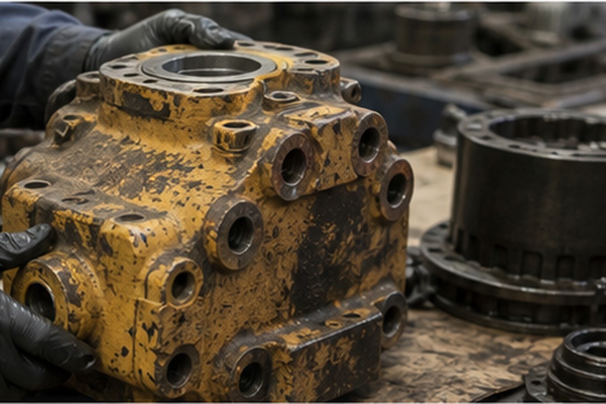 Old heavy equipment part fitment evidence