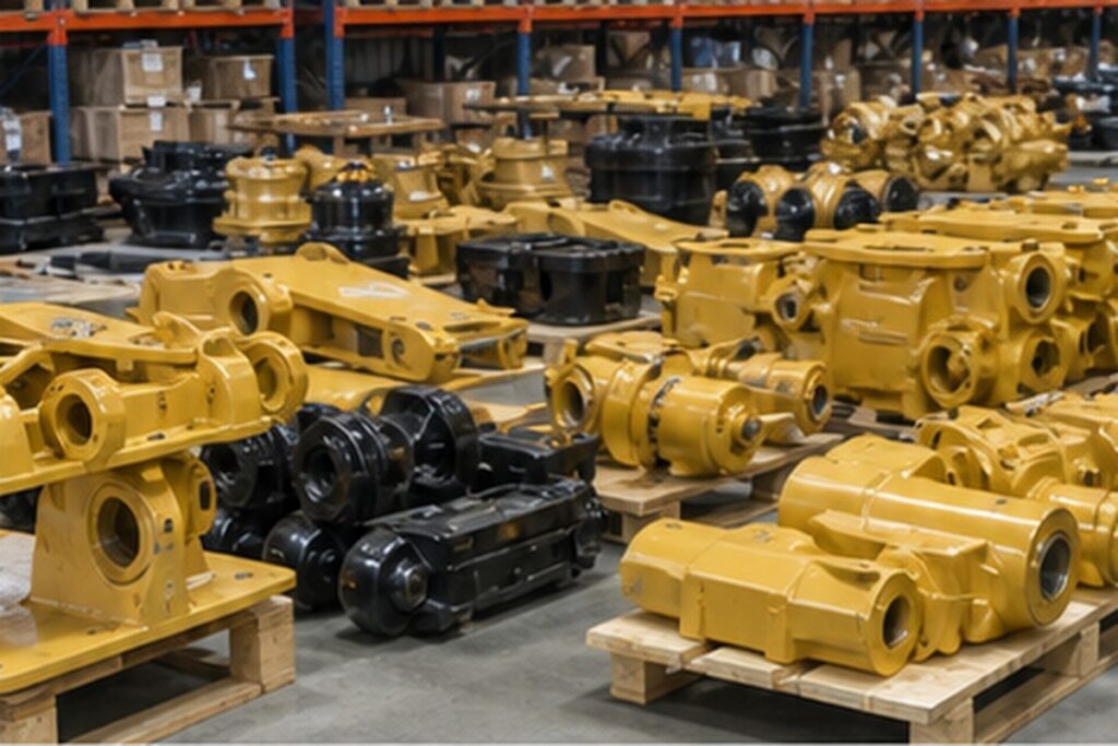 Heavy equipment parts supplier inspection area