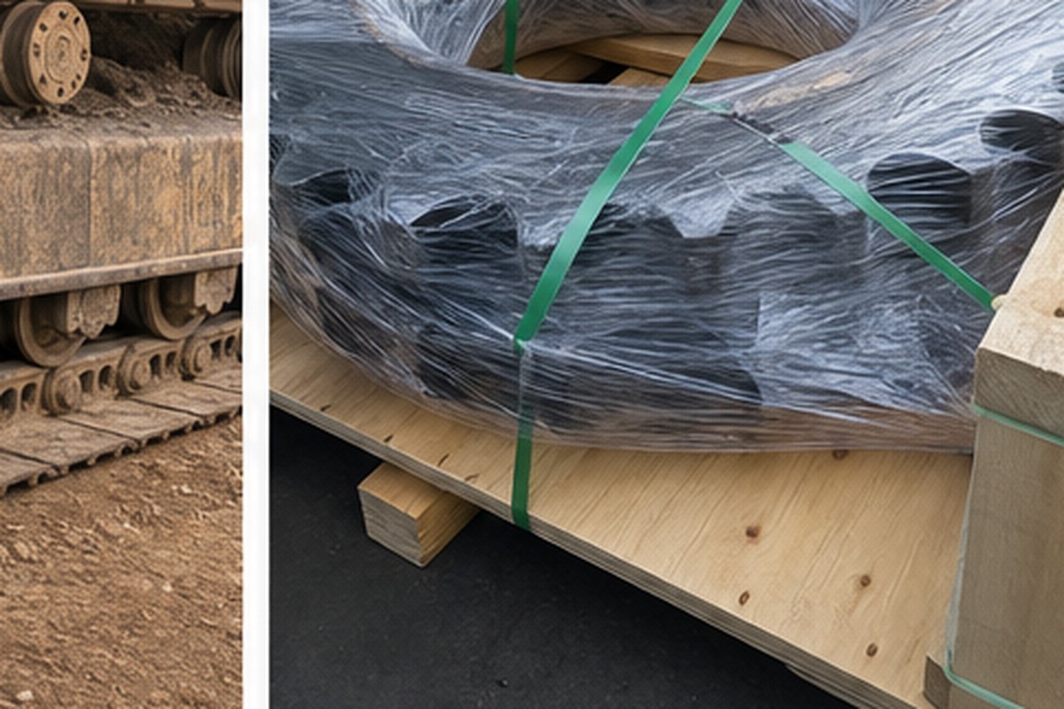Packing ekspor sprocket excavator