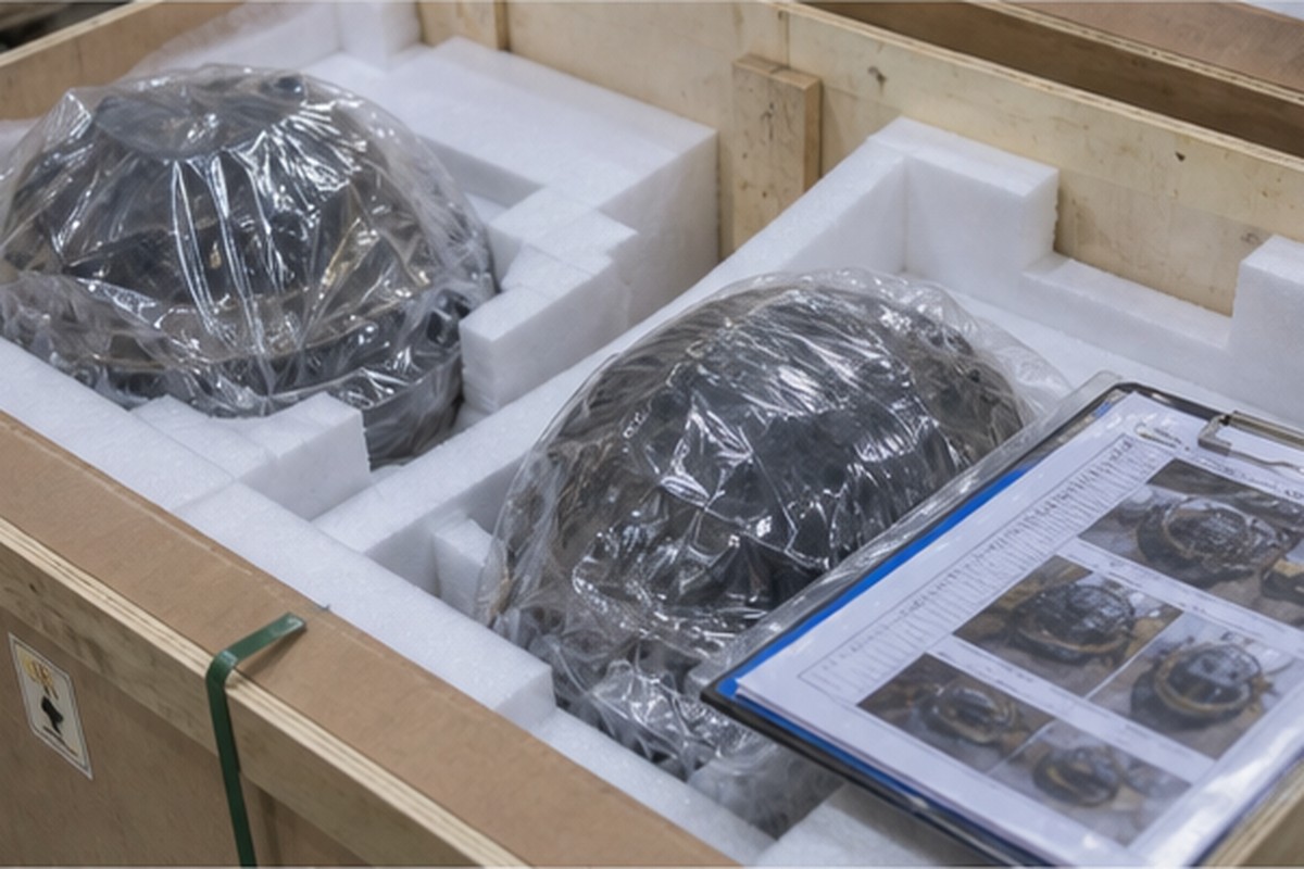 Empaque exportacion mando final excavadora desde China