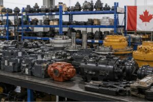 Pieces d excavatrice organisees pour dossier de cotation Canada