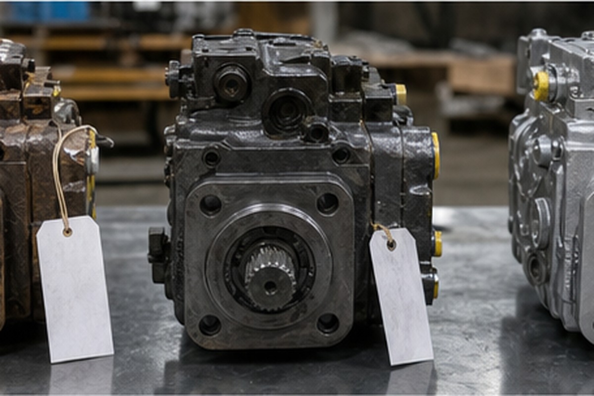 Comparaison condition pompe hydraulique used rebuilt et remplacement