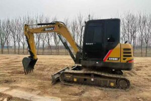 Used SANY SY60C mini excavator product record before buying from China