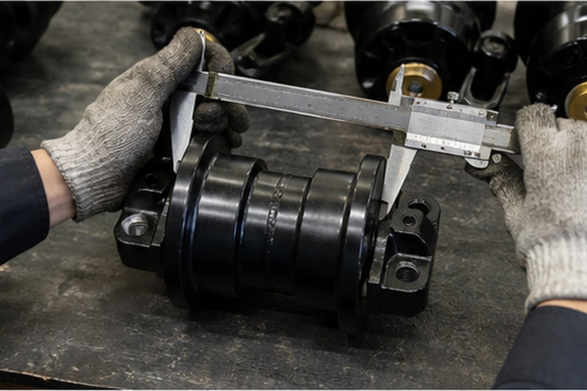 Old excavator part compared with SANY compatible replacement