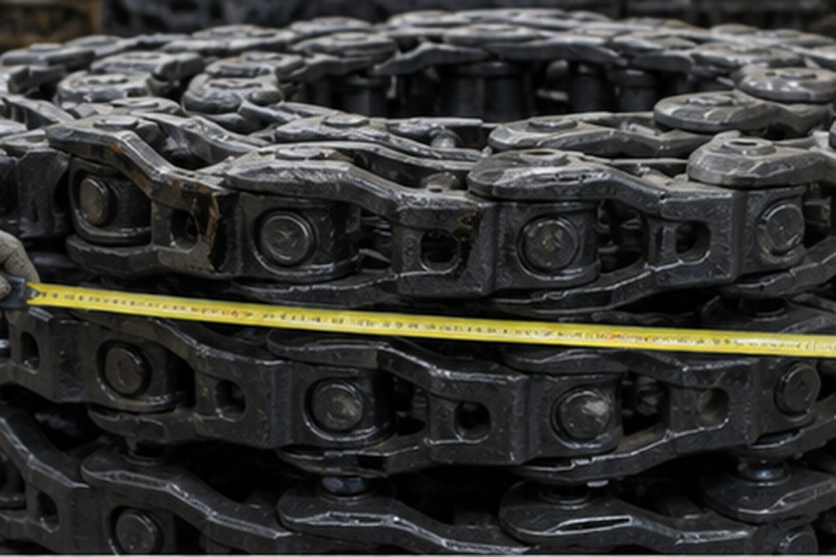 Tren de rodaje excavadora con rodillos idler sprocket y cadena